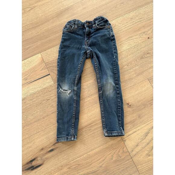 Joes Boys Medium Wash Adjustable Waist Denim Distressed Skinny Jeans Size 6 - Picture 2 of 10